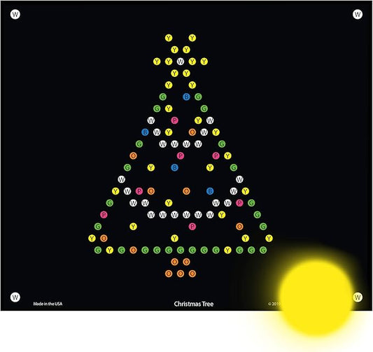 Holiday Refill templates for Basic Fun Lite Brite Ultimate Classic (10 Sheets, 7x8)