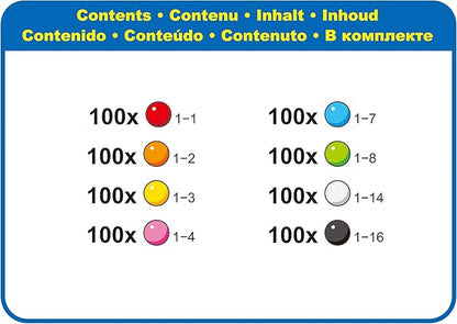 Aquabeads Solid Bead Pack - Create Endless Creations with Refill of Over 800 Beads!