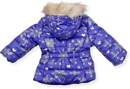 Arctic Quest Little Girls Bib Snow Pants and Ski Jacket Water-Resistant Snowsuit For Kids Winter Jacket For Girls