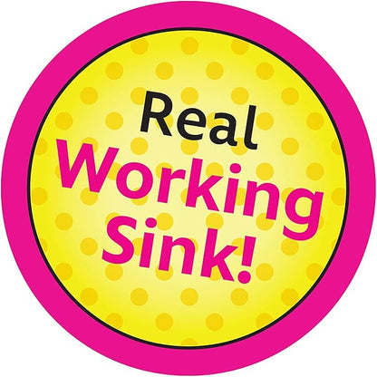 Minnie's Happy Helpers Magic Sink Set, Pretend Play Working Sink, Kids Toys for Ages 3 Up by Just Play