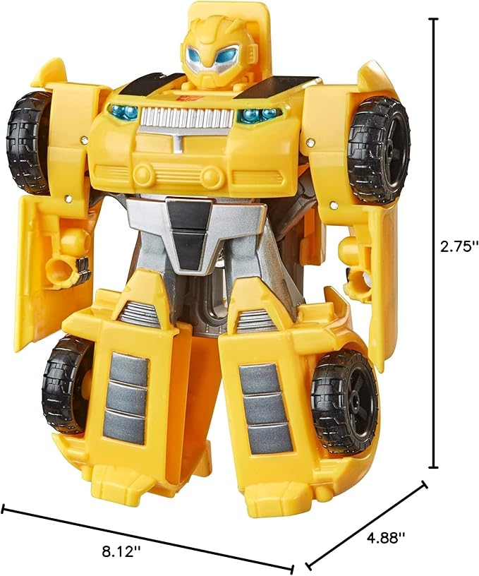Transformers Playskool Heroes Rescue Bots Academy Classic Team Bumblebee, Converting Toy Robot Action Figure, Ages 3+ (Amazon Exclusive)