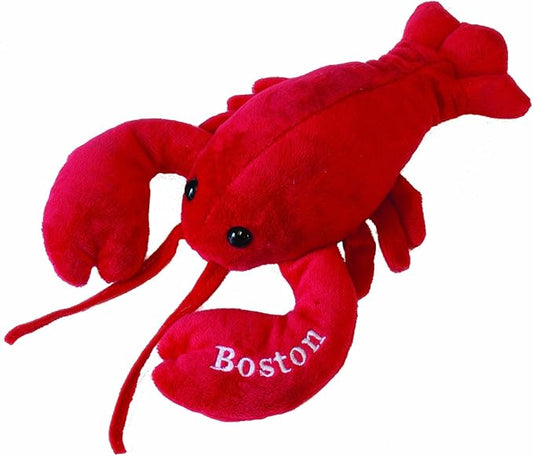 Mary Meyer Stuffed Animal Soft Toy, Lobbie Lobster- Boston, 10-Inches