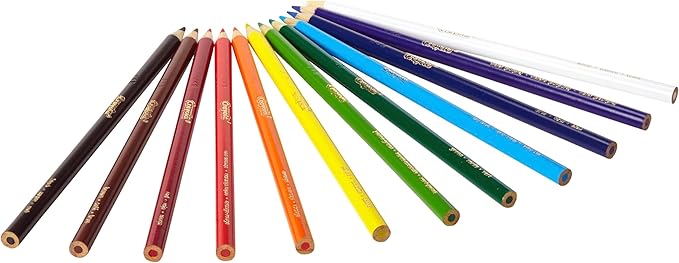 Crayola 68-4012 Colored Pencils, 12-Count, Assorted Colors (Pack of 6)