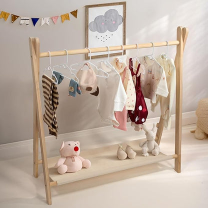 Baby Hangers, 60PCS White Kids Hangers, Multifunctional Kids Clothes Hangers, Toddler Hangers for Kids Toddlers and Children, Durable Hangers for Kids, Stackable Design for Spacing Saving