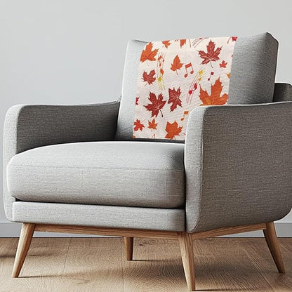 Maple Leaves Headrest Covers for Recliners Soft Chair Headrest Cover Wear Resistant Sofa Head Protector for Home Couch Loveseats Decoration 2 Pack