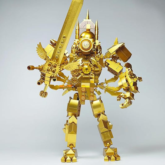 Skibid Toilet Clockman Building Block Set,Upgrade Titan Clock Man with Sword Toys Figures Kit,Titan Clock Toilet Man Building Brick for Adults Fans 550PCS Blocks