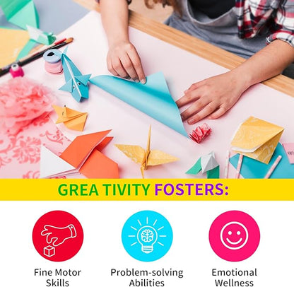 Itopstar Arts and Crafts for Kids -5000pcs+ Art Supplies Kids Art Supplies Great for School, Homeschool and Kindergarten DIY Crafting Projects-Giant Craft Box for Kids Art Supplies