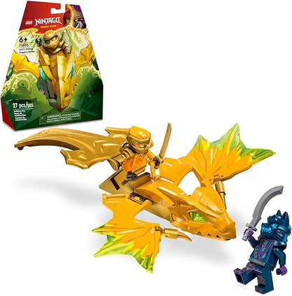 LEGO NINJAGO Arin’s Rising Dragon Strike Toy, Ninja Action Figure Playset with Arin Minifigure, Building Ninja Battle Toy Set for Kids, Gift Idea for Boys and Girls Aged 6 Years Old and Up, 71803