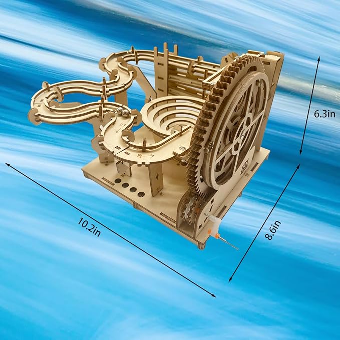3D Wooden Puzzle Marble Run for Adults Kids - DIY Mechanical Puzzle Assembly Model Building Kit Wood Crafts for Boys and Girls Aage 14+ Years Old