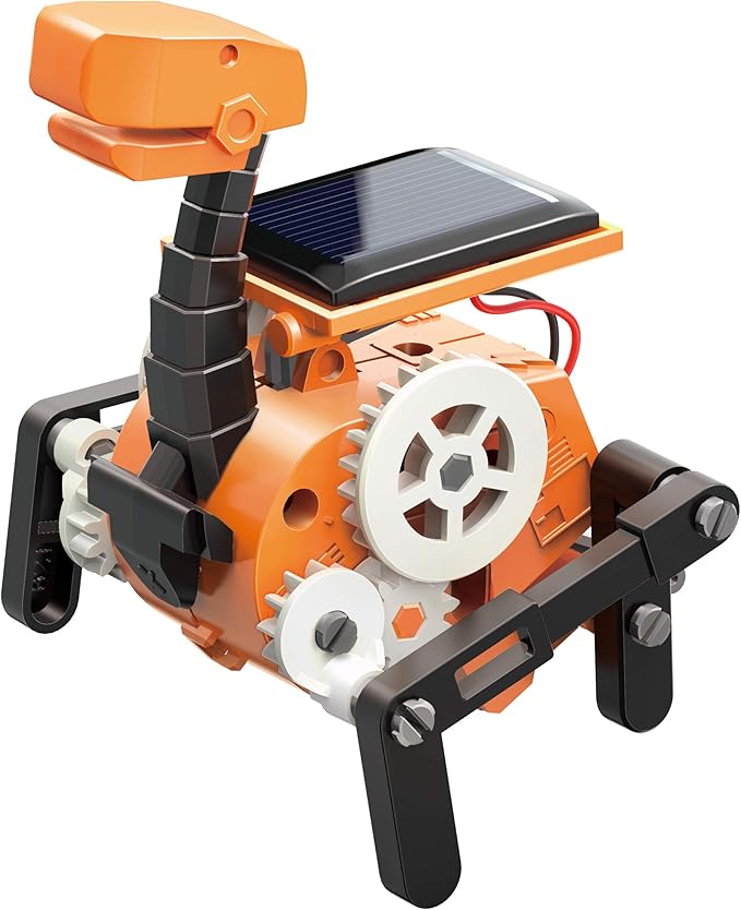 Thames & Kosmos SolarBots: 8-in-1 Solar Robot STEM Experiment Kit | Build 8 Cool Solar-Powered Robots in Minutes | No Batteries Required | Learn About Solar Energy & Technology | Solar Panel Included