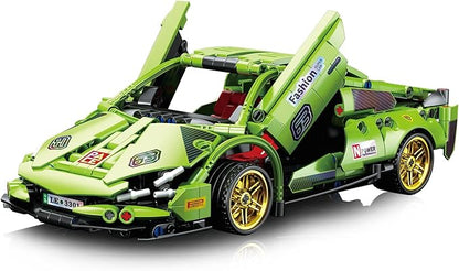 586 Piece Sports Car Model Building Kit for Kids,Teens and Adults,MOC 1:18 Racing Pull Back Car Model Building Set,STEM Educational Building Toy Car,Christmas Birthday Gift for Boy Girl Age 6+