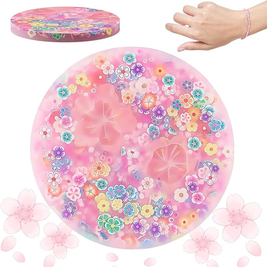 Skin Picking Fidget Toys, Flower Picking Fidget Toy, Picking Pad, Portable Fidget Toy Adult, Valentines, Halloween, Christmas, Party Favors(8.5CM/3.3IN)