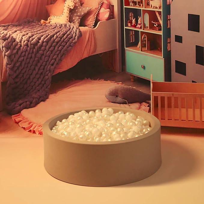 GOGOSO White Ball Pit Balls with Star Balls - Crushproof Plastic Balls for Babies Toddlers Kids Children for 1 2 3 4 5 Years Old,Friendship Bracelet,2.15inches 100pcs