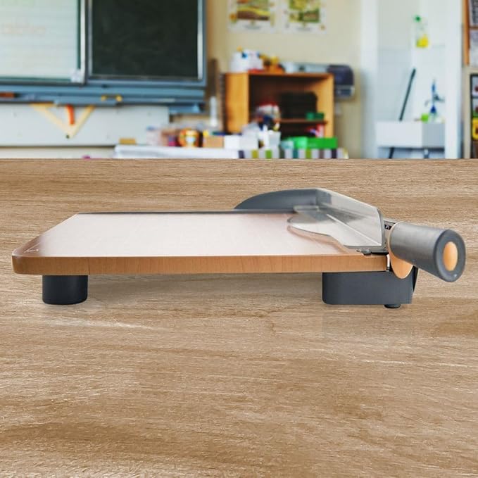 Westcott 18'' TrimAir Wood Guillotine Paper Cutter & Paper Trimmer, 30 Sheet (15108)