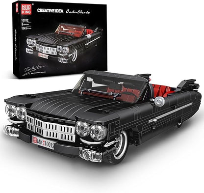 Mould King Sports Car Building Block Kits, MOC Racing Car Model Building Sets, Convertible Car Gifts for Kids Age 8+/Adults Collections Enthusiasts-1,245 Pieces