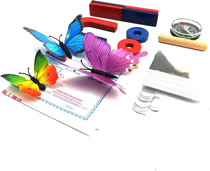 EUDAX Physics Science Magnets Kit for Education Science Experiment Tools Icluding Bar/Ring/Horseshoe/Compass Magnets