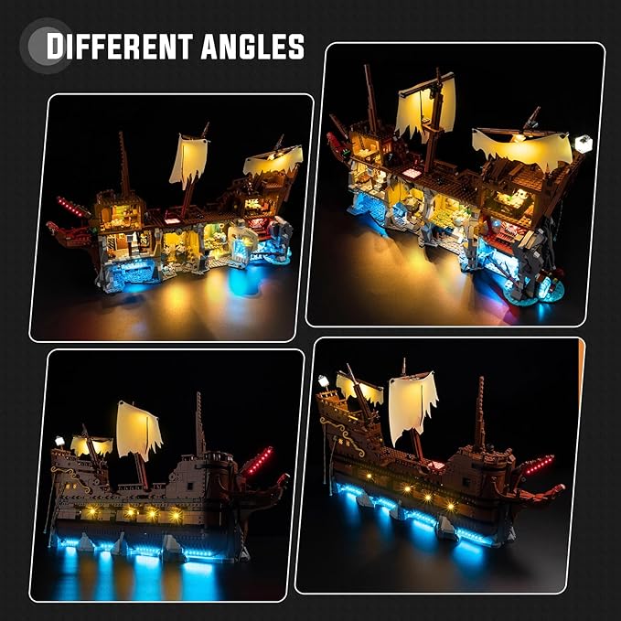Nitemode Light Kit Compatible with Lego 21363 The Goonies,Upgraded Brightness Adjustable Lighting Accessories(JUST Lights)