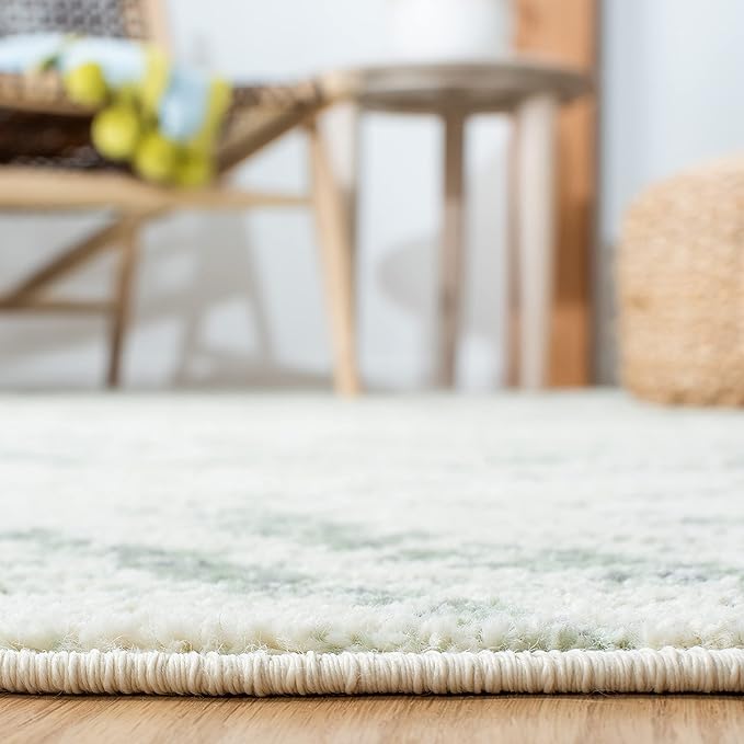 SAFAVIEH Adirondack Collection Accent Rug - 3' x 5', Ivory & Green, Modern Distressed Design, Non-Shedding & Easy Care, Ideal for High Traffic Areas in Entryway, Living Room, Bedroom (ADR131X)