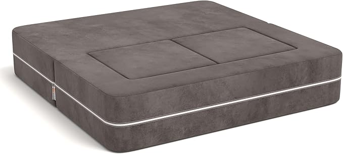 Jaxx Zipline Modular Kids Loveseat & Ottomans/Fold Out Lounger, Charcoal