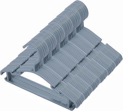 60 Pack Grey Baby Nursery Closet Hangers,Non-Slip Laundry Infant Pant Hanger for Newborn Clothes Gift,Ultra-Thin Child Coat Hanger for Girl Boy Toddler Kid