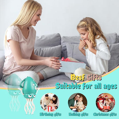 Dancing Octopus Baby Toy, Music & Interactive Sensory Toys for 3 6 9 12 Month & 1 2 3 Year Old Boy Girl, Crawling Dancing Squid Toy for Baby Sensory Toy, Birthday Gift & Christmas Stocking Stuffers