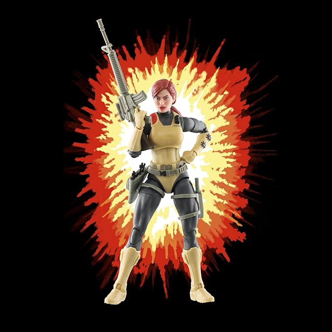 G.I. Joe Classified Series Retro Cardback Scarlett, Collectible 6-Inch Action Figure with 17 Accessories
