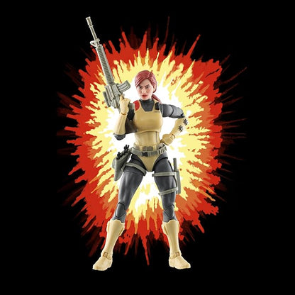 G.I. Joe Classified Series Retro Cardback Scarlett, Collectible 6-Inch Action Figure with 17 Accessories