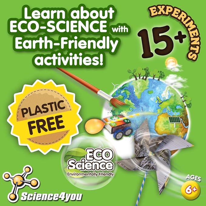 PlayMonster Science4you - Green Science - 15+ Experiments for Children to Learn About Nature - Fun, Education Activity for Kids Ages 6+