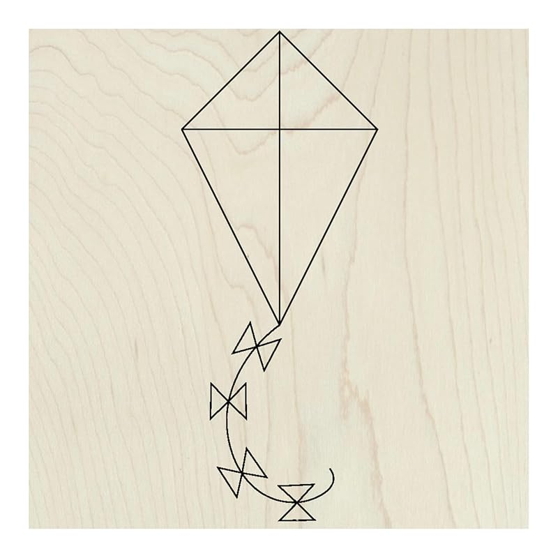 Spring Unfinished Barn Quilt Square Wooden Sign DIY Adult Crafts to Paint, Country Decor Canvas Quilts Blocks for Painting (15 inches, Kite) AVTRBoutique