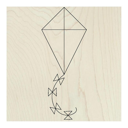 Spring Unfinished Barn Quilt Square Wooden Sign DIY Adult Crafts to Paint, Country Decor Canvas Quilts Blocks for Painting (15 inches, Kite) AVTRBoutique