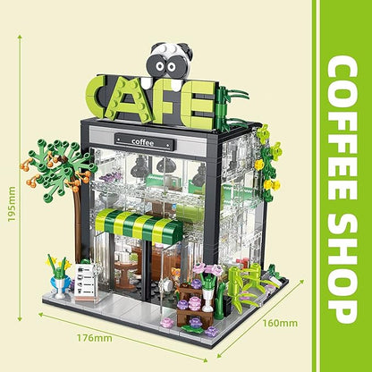 QLT Coffee Shop Building Set, Friends House Create Elegance and Warmth Environment, Nice Gift with Beautiful Gift Box for Girls 6-12 and Building Blocks Lover (589 Pcs)