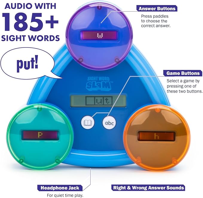 Educational Insights Sight Word Slam - Electronic Learning Games for Kids 5+, Sight Words Games for Kids, Word Games Classroom Must Haves
