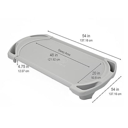 Children’s Factory SpaceLine Nap Cots, Kids Daycare and Preschool Sleeping Cot, Standard Size, Set of 4, Gray