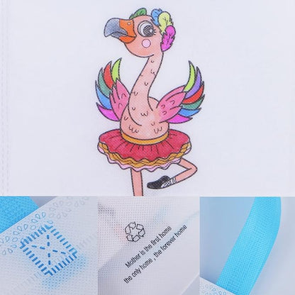 65 Pack Graffiti Goodie Bags for Kids Birthday Party Favors Art Class, Color Your Own Tote Bag,Eco Reusable Coloring Carnival Animal Art Party Goodie Bags(40 Bags +24 Color pens +1 pad)