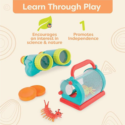 B. toys- Kids' Explorer Kit – Outdoor Toys – Insect Net, Binoculars, Magnifier – Bug Catching Set – 4 Years +