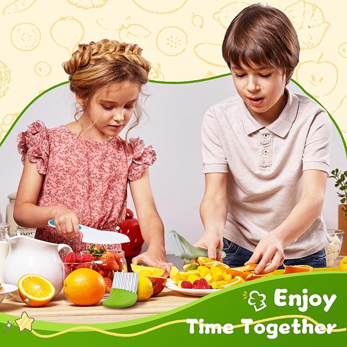 Montessori Kitchen Tools,17Pcs Toddler Knife Set Kids Knife Set for Real Cooking-Kids Kitchen Tools Set Include Toddler Knives Cutting Boards Sandwich Cutters Peeler for Toddler Birthday Gift