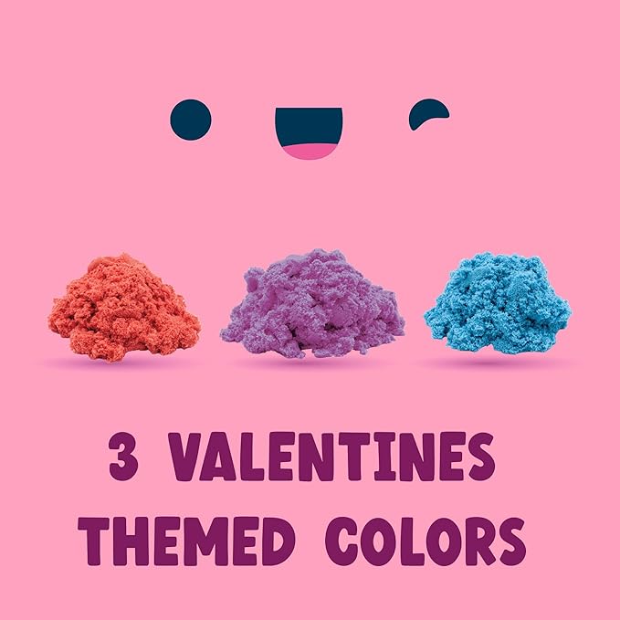 Chuckle & Roar - Grand Sand Valentine Puppy 3 Pack - Arts and Crafts - Fun for Toddlers - Safe and allergen Free - at Home or Classroom Gift