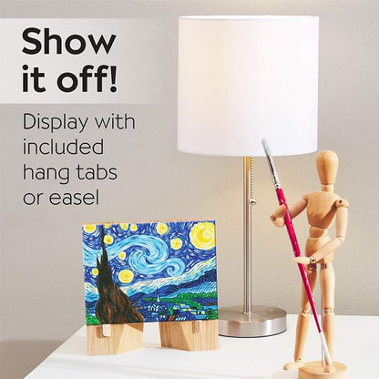 Faber-Castell Paint by Number Museum Series - Vincent Van Gogh, The Starry Night - Paint by Numbers for Adult Beginners & Young Artists (Packaging May Vary)