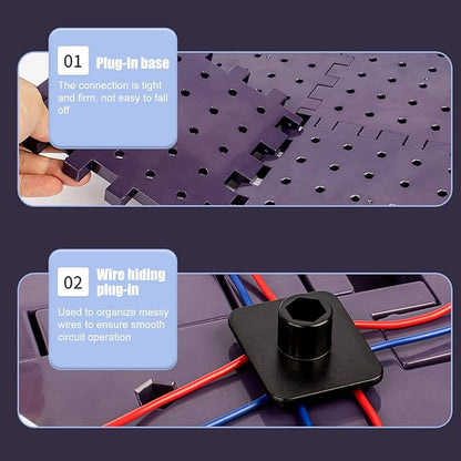 STEAM Electronic Kit, Circuits for Kids, Jr. Electronics Exploration Kit, Kids Circuit Board Building Kit with 25+ Circuits Parts, Engineering Toys | Circuit Kits for Kids Age 8-12