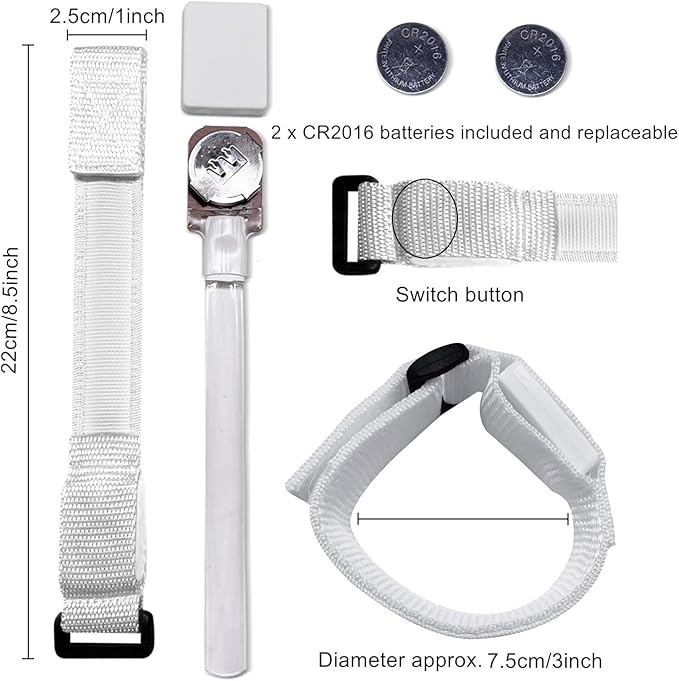 8pcs LED Light Up Bracelets Glow Flashing Wristbands Glow in The Dark Party Supplies for Wedding, Raves, Concert, Camping,Sporting Events, Party