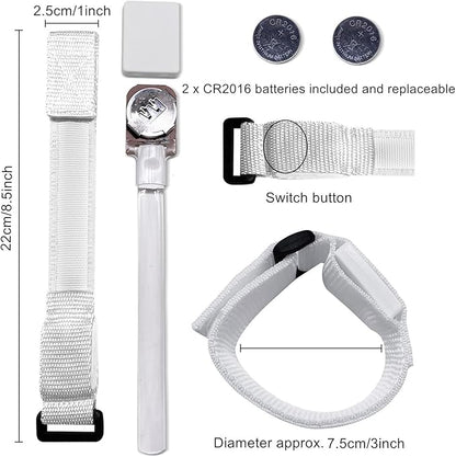 8pcs LED Light Up Bracelets Glow Flashing Wristbands Glow in The Dark Party Supplies for Wedding, Raves, Concert, Camping,Sporting Events, Party