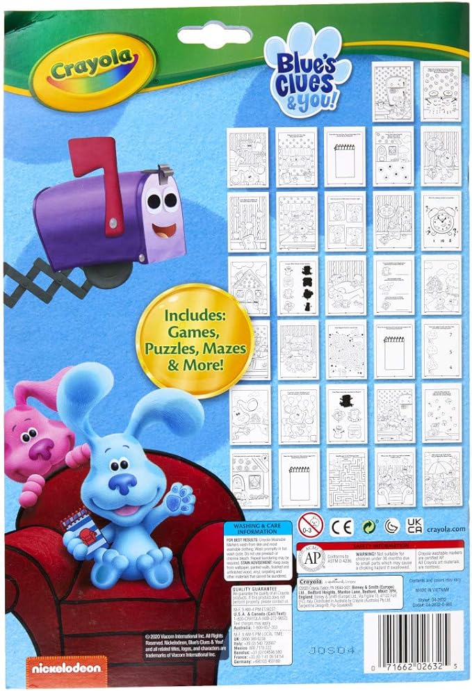 Crayola Blues Clues Color & Activity, 32 Coloring Pages, Gift