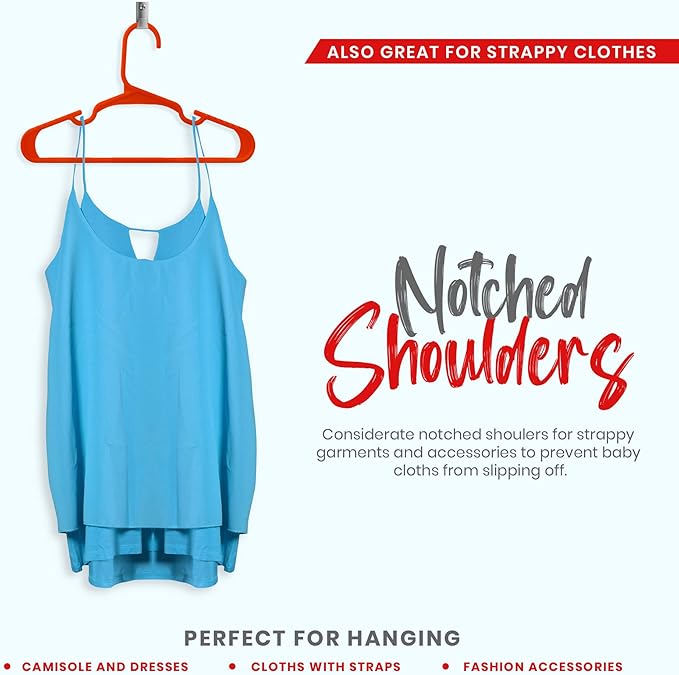 Utopia Home 60 Pack Kids Hangers - 11.5 Inch Plastic Baby Hangers for Closet - Childrens Hanger for Clothes & Infant Hanger for Closet - Ideal for Everyday Standard Use (Red)