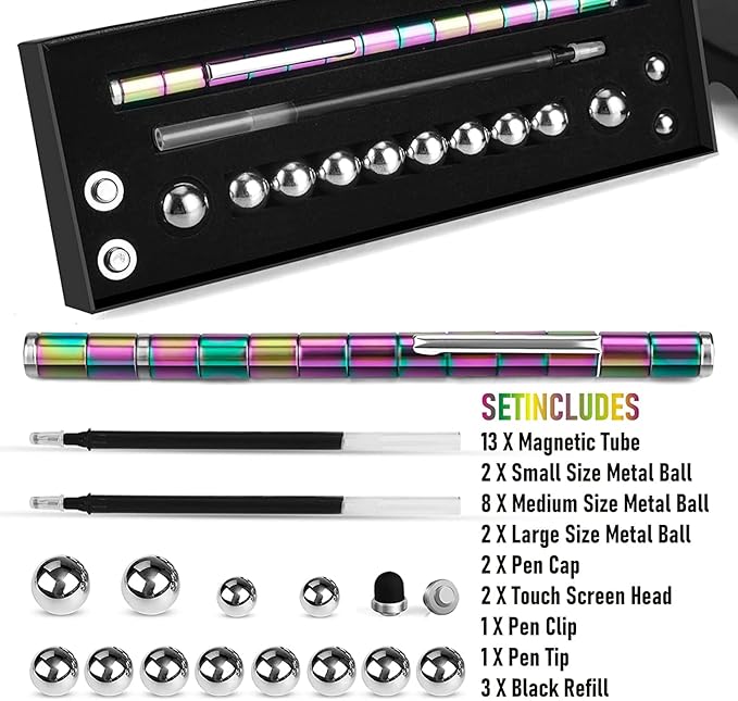 Magnetic Pen, Fidget Pen, Decompression Magnetic Toy Pen, Gift for Teenage Boys, Best Gift for 8-12 Years Old, Novelty Toy Gift for Kids or Friends