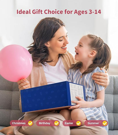 Geyiie Kids Sink with Running Water, Toddler Kitchen Sink Toy with Real Faucet, Chopping Foods, Play Dishes and Dish Rack, 30Pcs Pretend Dishwasher Toys Accessories, Learning Gift for Girls Boys