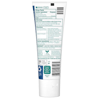 Tom's of Maine ADA Approved Fluoride Children's Toothpaste, Natural Toothpaste, Dye Free, No Artificial Preservatives, Silly Strawberry, 5.1 oz. 3-Pack (Packaging May Vary)