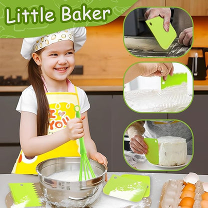 Kids Montessori Cooking Kitchen Toys and Toddler Knife Set - 30Pcs Kids Knifes for Real Cooking and Baking Accessories ,Toddlers Kitchen Tools Ages 3-10 Kids Birthday (30 PCS)