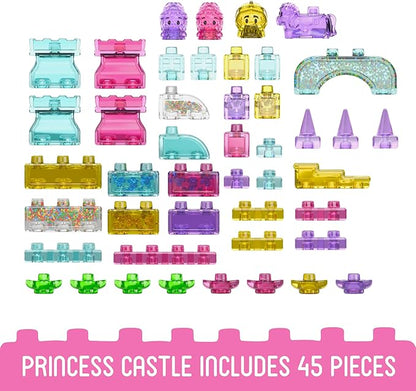 Jelly Blox Classic Castle Set | Includes 45 Pieces | Toddler & Preschool Building Blocks Kids Can Squeeze, Stretch, Squish | MESH ACCREDITED | Safety Tested & Ouch-Free | Sensory Play Toy for Ages 2+