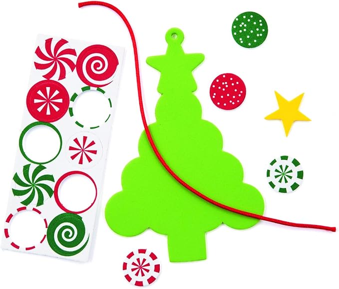 Candy Tree Foam Ornament Craft Kit -12 - Crafts for Kids and Fun Home Activities