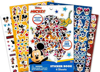 Classic Disney Disney Mickey and Minnie Mouse Activity Coloring Books Bundle with Stickers for Kids